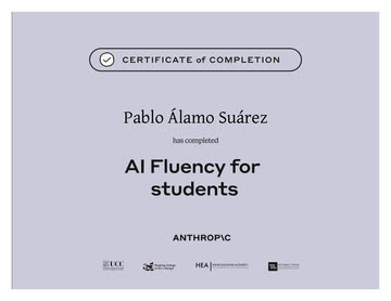 Certificado AI Fluency for students (Anthropic)