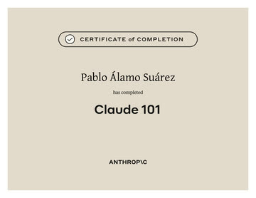 Certificado Claude 101 (Anthropic)