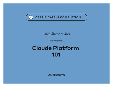 Certificado Claude Platform 101 (Anthropic)