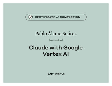 Certificado Claude with Google Vertex AI (Anthropic)